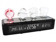 Погодная станция: часы с будильником, дата, термометр, гигрометр с подсветкой